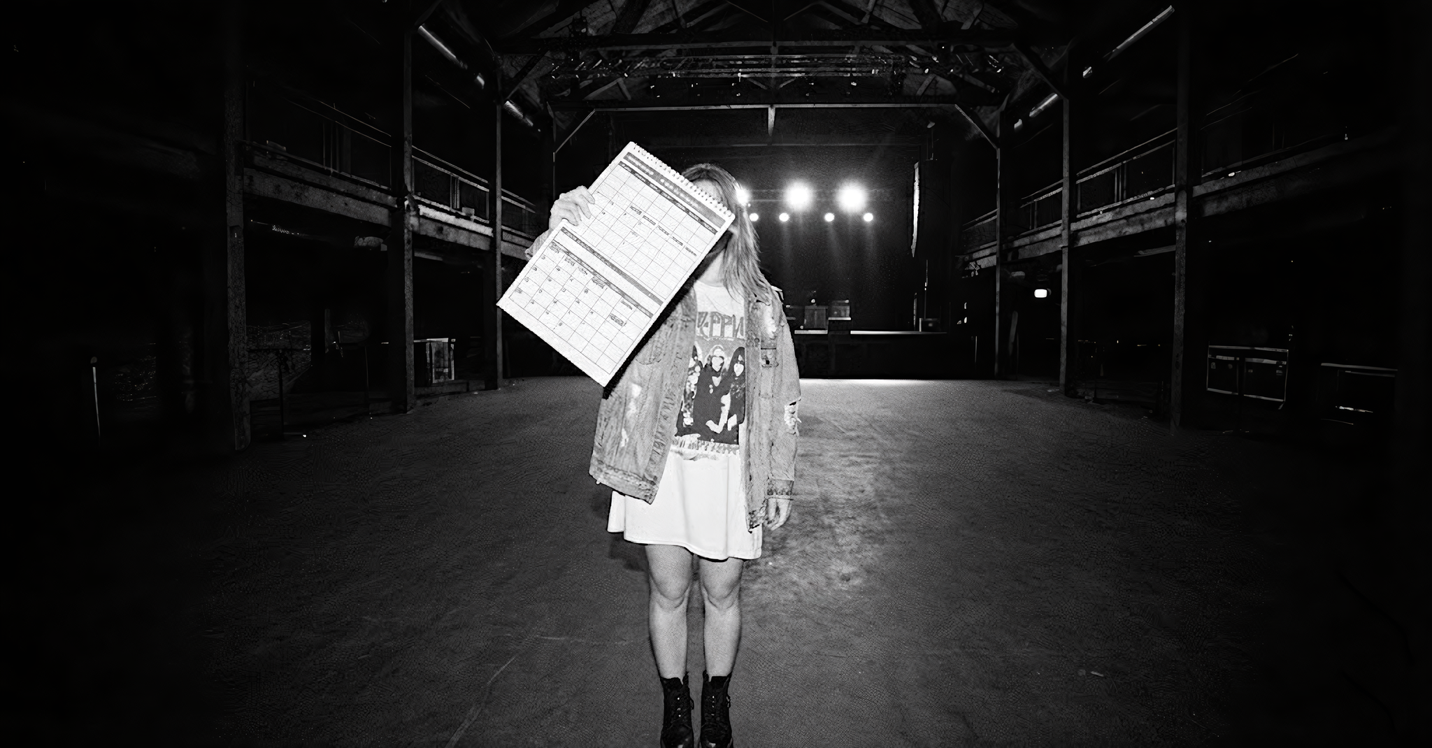 Person using avails booking calendar in a live music venue